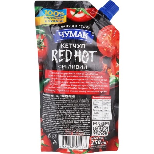 Соус Чумак Кетчуп Red Hot 250 г (4823096003177)