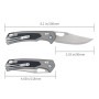 Ніж SRM Retriever 9203-AK, Black G10/Aluminium, Stonewash (9203-AK)