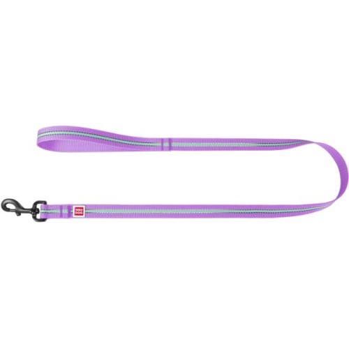 Повідець для собак WAUDOG Nylon світонакоплювальний M Ш 20 фіолетовий (45749)
