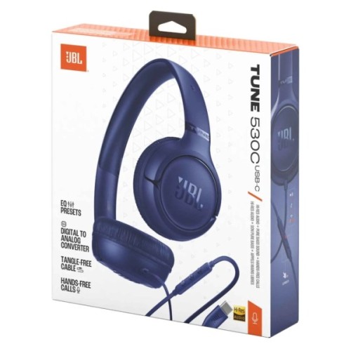 Навушники JBL Tune 530C USB-C Blue (JBLT530CBLU)