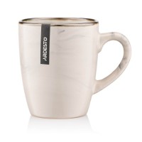 Чашка Ardesto Marmo, 360мл, кераміка, бежевий (AR2939MRB)