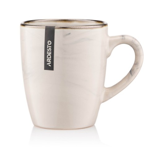 Чашка Ardesto Marmo, 360мл, кераміка, бежевий (AR2939MRB)