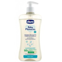 Дитячий шампунь Chicco Baby Moments ніжний шампунь для тіла та волосся 500 мл (10594.00)