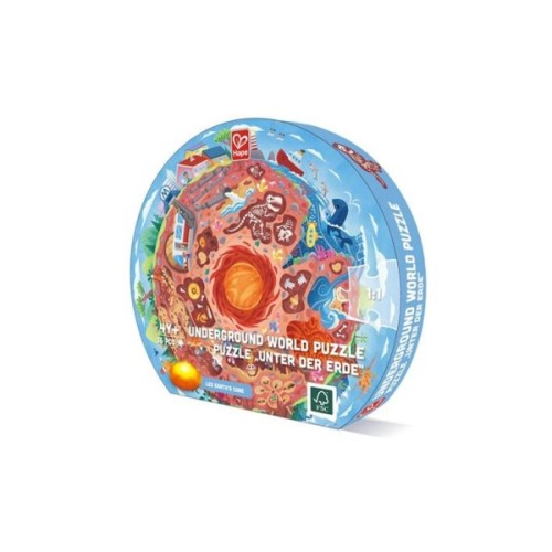 Пазл Hape круглий Підземний світ 36 елементів (E1637)