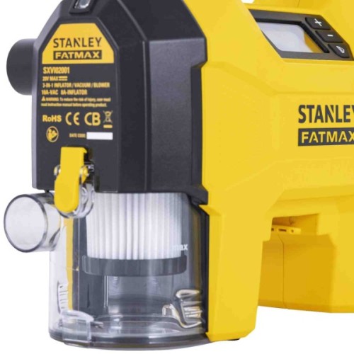 Автомобільний компресор Stanley FATMAX 3в1, 20 В, 10 бар, вага 2.95 кг (без АКБ та ЗП) (SXVI02001)