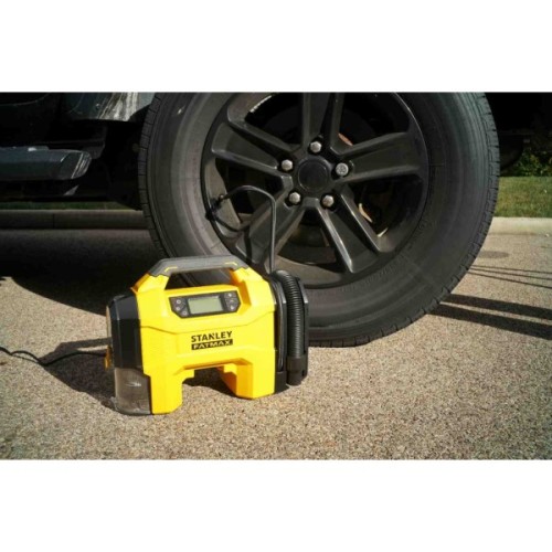 Автомобільний компресор Stanley FATMAX 3в1, 20 В, 10 бар, вага 2.95 кг (без АКБ та ЗП) (SXVI02001)
