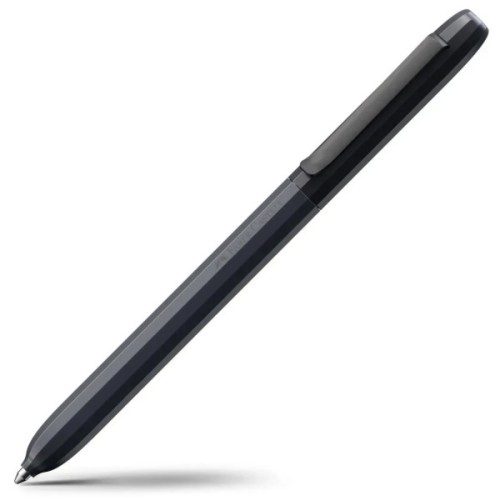 Ручка кулькова Faber-Castell поворотна серії AVORI Cosmic Flow, колір корпусу чорний, синя М (0,7 мм) (33061)