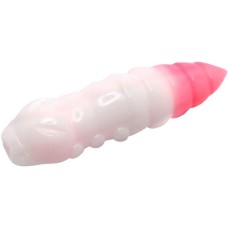 Силікон рибальський FishUP Pupa 1.2" 132 - White/Bubble Gum, cheese taste (10шт/уп) (1864.07.66)