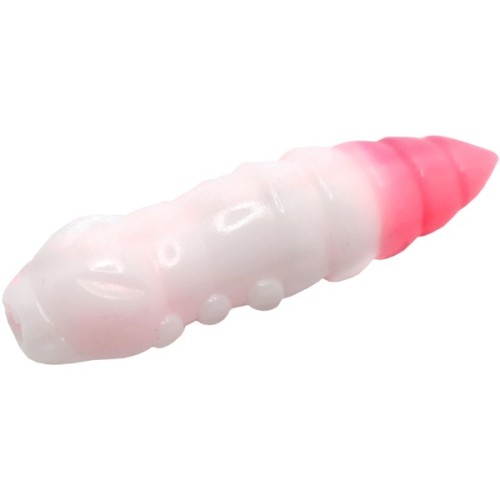 Силікон рибальський FishUP Pupa 1.2" 132 - White/Bubble Gum, cheese taste (10шт/уп) (1864.07.66)