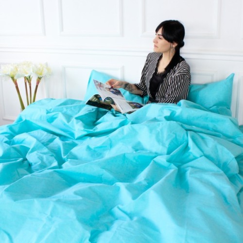 Постільна білизна MirSon Ranforce Elite 11-2208 Mint 220х240 King Size (2200004703725)