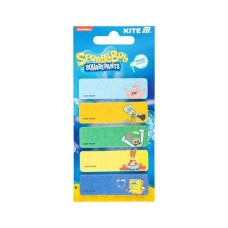 Стікер-закладка Kite паперова з малюнком Sponge Bob, 100 шт, 5х15х50 мм, прямокутна (SB25-480)