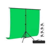 Фон Puluz PU5205G background with stand 200x200 cm green (PU5205G)