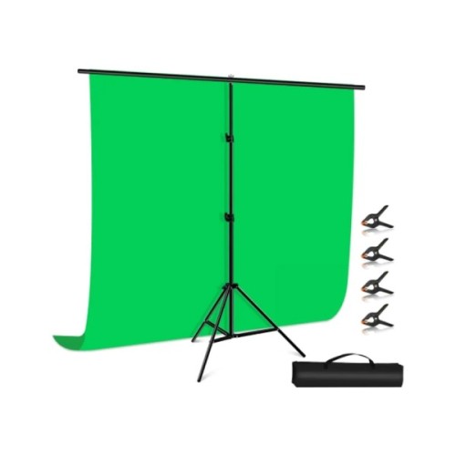 Фон Puluz PU5205G background with stand 200x200 cm green (PU5205G)