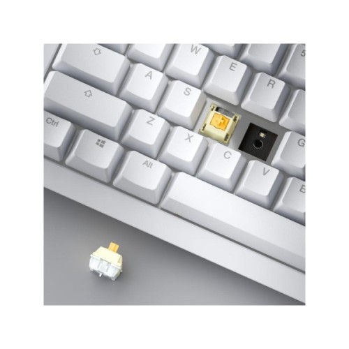 Клавіатура Ducky One X Magnetic Switch Wireless UA White (ON2408AST3-DAUSPDOECL2WW1)