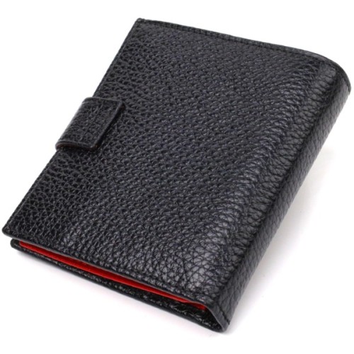 Гаманець Canpellini З натуральної шкіри Чорний (21728)