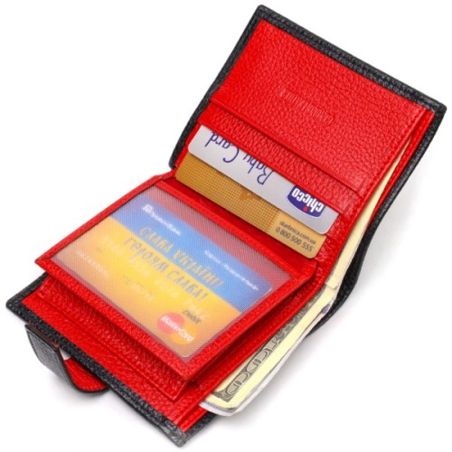 Гаманець Canpellini З натуральної шкіри Чорний (21728)