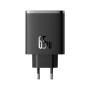 Зарядний пристрій Baseus Cube Pro Fast Charger 2C+U 65W black (P10152301113-00)