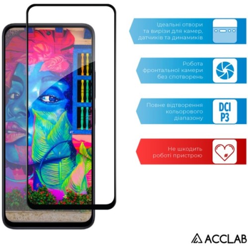 Скло захисне ACCLAB Full Glue Xiaomi Redmi 13 Black (1283126592904)
