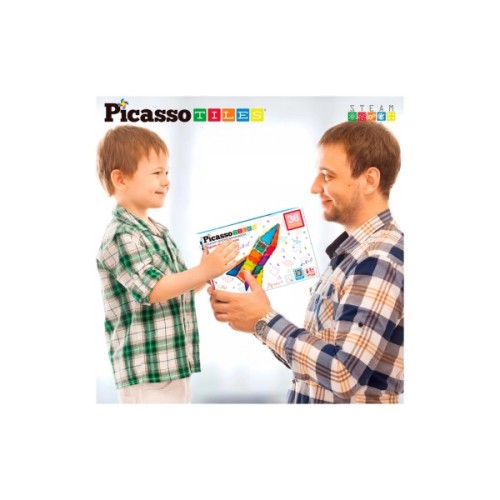 Конструктор Picasso магнітний Tiles Magnetic Building Blocks 36 деталей (817338027971)