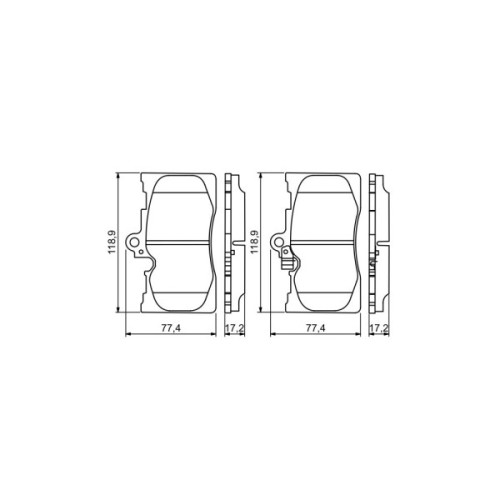 Гальмівні колодки Bosch 0 986 494 252