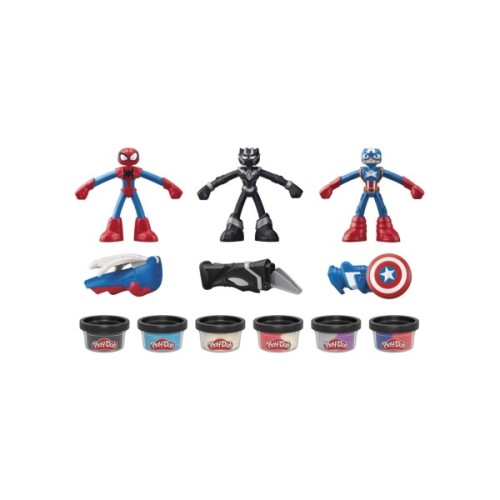Набір для творчості Hasbro Play-Doh Marvel Пригоди героїв з масою для ліплення (G0333)
