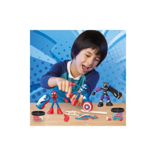 Набір для творчості Hasbro Play-Doh Marvel Пригоди героїв з масою для ліплення (G0333)