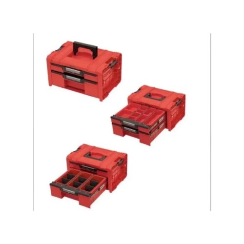 Ящик для інструментів QBRICK SYSTEM набір на платформі, 21", 525*345*885, SYSTEM PRO Drawer Workshop Set 6 Red (Z260370PG003)
