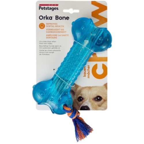 Іграшка для собак Petstages Кісточка з мотузкою 18.5 см (0871864002307)