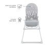 Стілець для годування Kinderkraft Binci Light Grey (5902533928019)