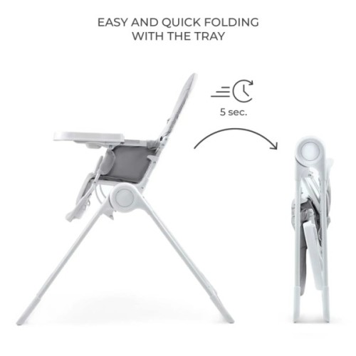 Стілець для годування Kinderkraft Binci Light Grey (5902533928019)