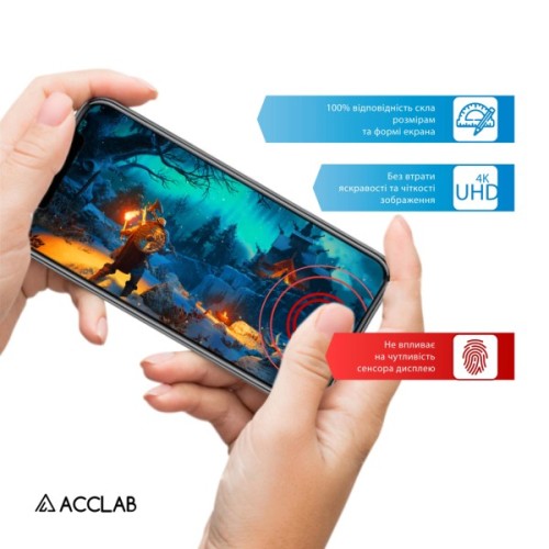 Скло захисне ACCLAB Full Glue Tecno Pova 6 Pro Black (1283126593239)