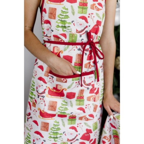 Фартух Прованс Санта на білому (035789)