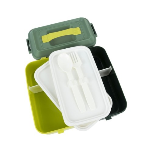 Ланч-бокс Kite подвійний з наповненням 2000 мл зелений (K25-1184-3)