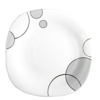 Тарілка Vittora Square Сірі Бульбашки Десертна 21,5 см (V-215Sgb)