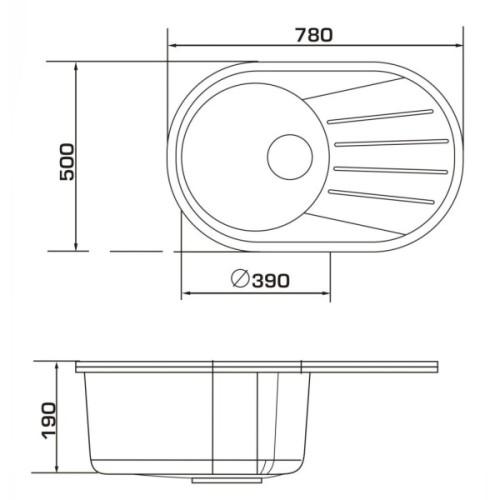 Мийка кухонна GRANADO MURCIA terra (gr1703)
