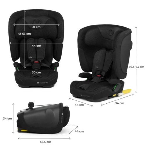 Автокрісло Kinderkraft Fix2Go i-Size Black (KCFI2GO0BLK0000) (5902533925889)