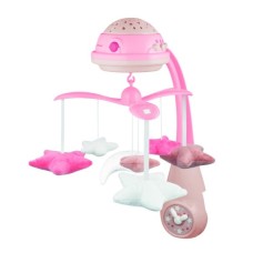 Мобіле Canpol Карусель музична електрична з проектором - рожева (75/100_pin)
