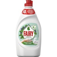 Засіб для ручного миття посуду Fairy Sensitive Чайне дерево та м'ята 450 мл (8006530111621)