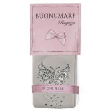 Колготки дитячі BNM з метеликами зі стразами (M0C0302-1172-9G-gray)