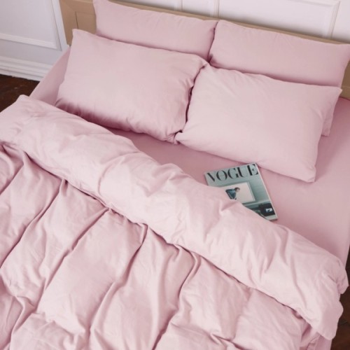 Постільна білизна MirSon 008 Pink Фланель 2 x 160 x 220 Сімейний Євро (2200009651199)