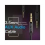 Кабель мультимедійний 3.5mm M to 3.5mm M 1.0m fabric black Vention (BAGBF)
