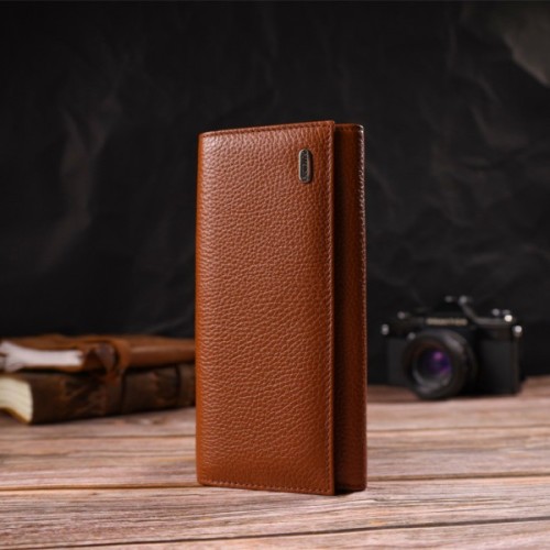 Гаманець Canpellini З натуральної шкіри Коричневий (21712)