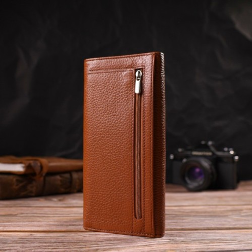 Гаманець Canpellini З натуральної шкіри Коричневий (21712)