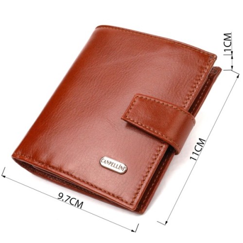 Гаманець Canpellini З натуральної шкіри Коричневий (21743)