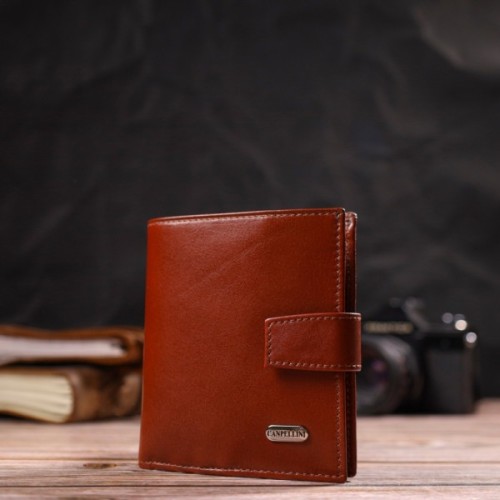 Гаманець Canpellini З натуральної шкіри Коричневий (21743)