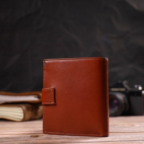 Гаманець Canpellini З натуральної шкіри Коричневий (21743)