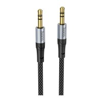 Кабель мультимедійний 3.5mm M to 3.5mm M 1.0m Black HOCO (6942007608800)