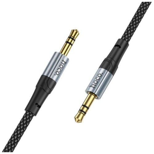Кабель мультимедійний 3.5mm M to 3.5mm M 1.0m Black HOCO (6942007608800)