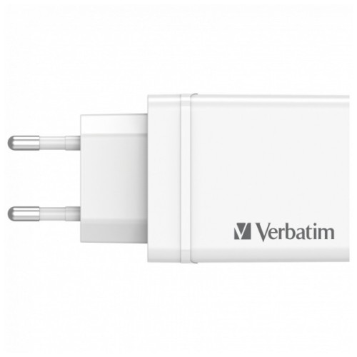 Зарядний пристрій Verbatim USB 30W PD3.0 4-ports white (49701)