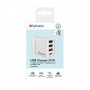 Зарядний пристрій Verbatim USB 30W PD3.0 4-ports white (49701)